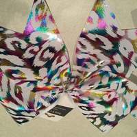 Rainbow Cheetcha Cheer Bow - Thumbnail 1