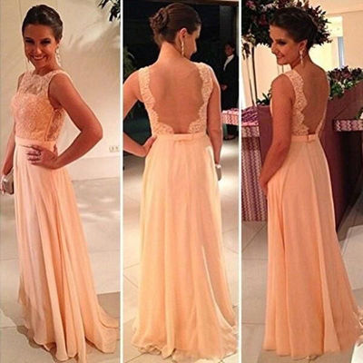 Champagne prom dress,cheap prom dress,backless prom dress,party prom dresses,long prom dress,evening dresses,156267 - Thumbnail 5
