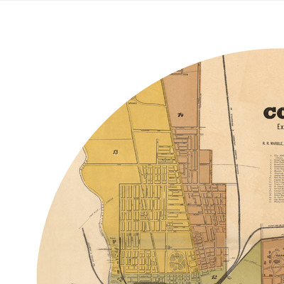 Columbus ohio - city poster - city map poster print