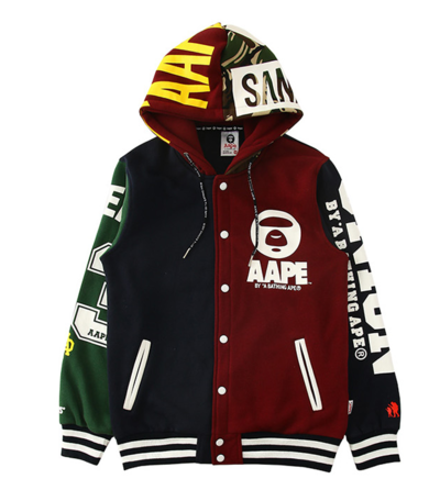 UNIVERSE BATHING 93 RETRO CARDIGAN MULTICOLORED HOODIE SWEATER JACKET