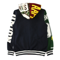 UNIVERSE BATHING 93 RETRO CARDIGAN MULTICOLORED HOODIE SWEATER JACKET - Thumbnail 1