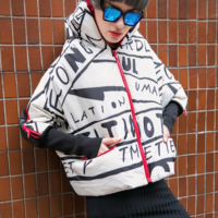 CarROUsel REVERSIBLE BAT SLEEVE LETTER FIGURED COAT - Thumbnail 3