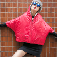 CarROUsel REVERSIBLE BAT SLEEVE LETTER FIGURED COAT - Thumbnail 4