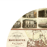 MANCHESTER - city poster - city map poster print - Thumbnail 1
