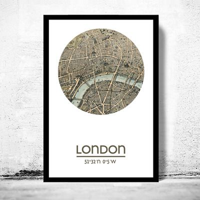 London - city poster (2) - city map poster print - Thumbnail 4