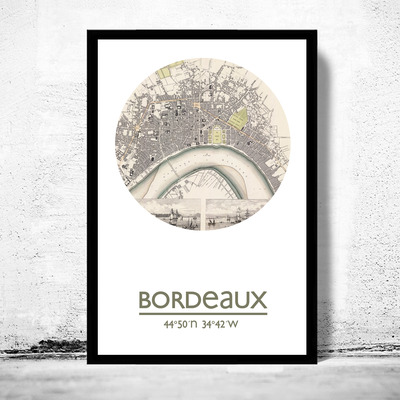 Bordeaux - city poster - city map poster print - Thumbnail 5