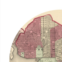 WASHINGTON - city poster - city map poster print - Thumbnail 1