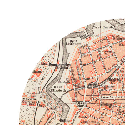 Gdansk - city poster - city map poster print