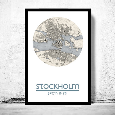 Stockholm - city poster - city map poster print - Thumbnail 5
