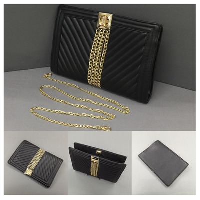 Black chain clutch