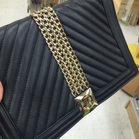 Black chain clutch - Thumbnail 1