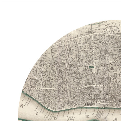 Calcutta - city poster - city map poster print