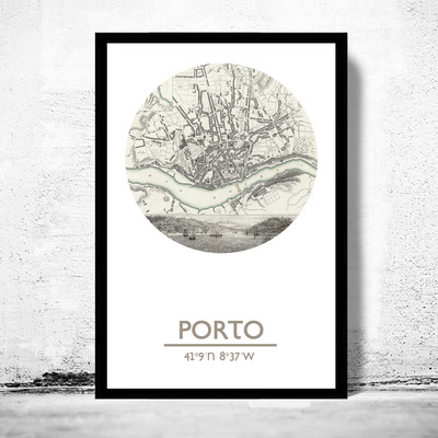 Porto - city poster - city map poster print - Thumbnail 4