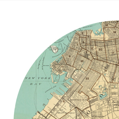 Brooklyn - city poster - city map poster print