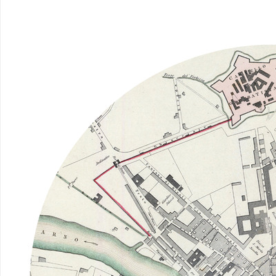 Florence - city poster - city map poster print