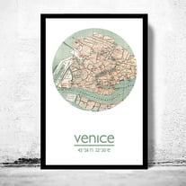 VENICE - city poster - city map poster print