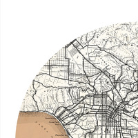 LOS ANGELES - city poster - city map poster print - Thumbnail 1