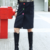 CarROUsel FASHION PLAID WITH CANDY BUTTONS OVERCOAT H53U903 - Thumbnail 1