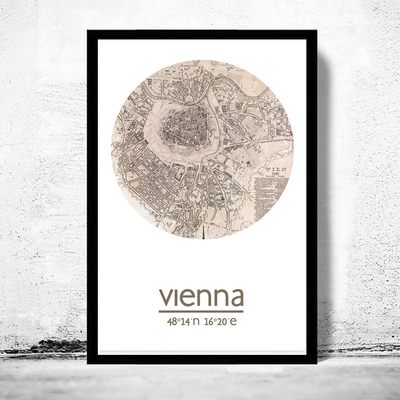 Vienna - city poster - city map poster print - Thumbnail 3