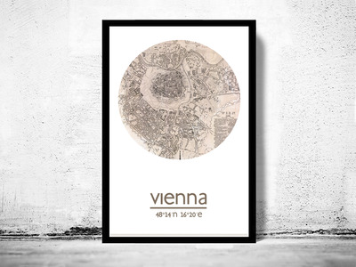 VIENNA - city poster - city map poster print