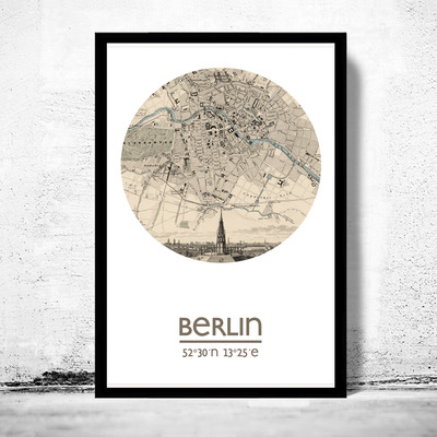 Berlin - city poster - city map poster print - Thumbnail 5