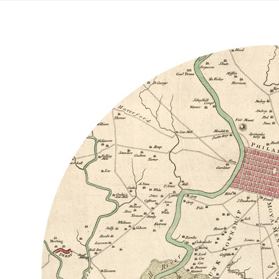 Philadelphia - city poster - city map poster print