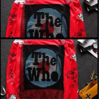 VALENTINE JAPANESE DECORATIVE COLLAR MESH CARDIGAN RED SWEATSHIRT BASEBALL COAT - Thumbnail 2