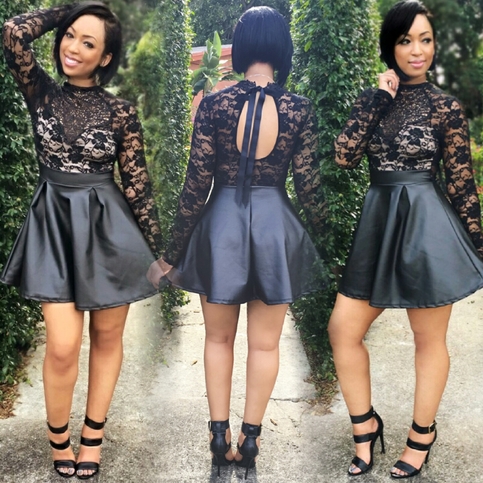 Black Swan Flare Dress