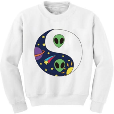 Alien & space sweater