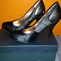Black Pony Hair Pump - Thumbnail 1