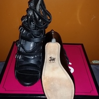 Black Strappy Sandal - Thumbnail 1