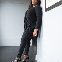 Black Strappy Sandal - Thumbnail 3