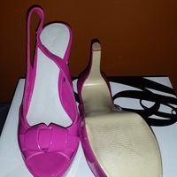 Pink Patent Leather Sling Back Heel - Thumbnail 2