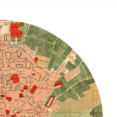 Sevilla - city poster - city map poster print