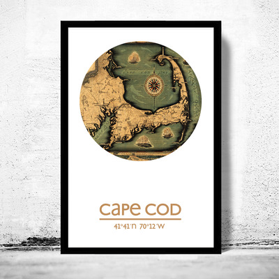 Cape cod - city poster - city map poster print