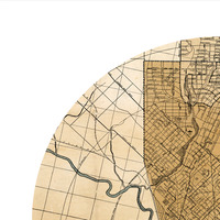 DALLAS - city poster - city map poster print - Thumbnail 1