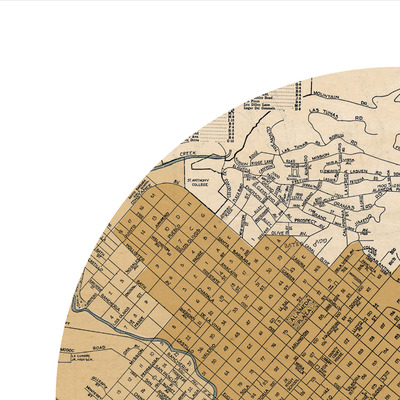 Santa barbara ca - city poster - city map poster print