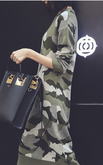 OTHERMIX JAPANESE STREET FASHION CAMOUFLAGE SWEATER DRESS 5MB4113X