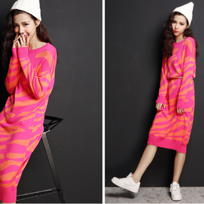 Othermix light pink camoflage comfortable cotton casual dress 5mb4145x