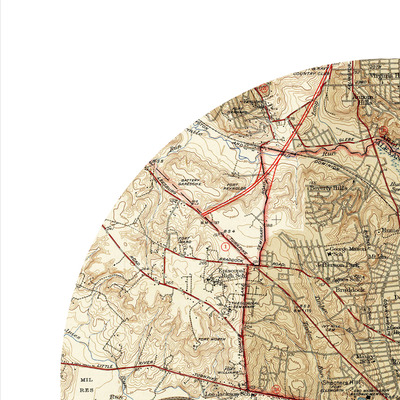 Alexandria va - city poster - city map poster print