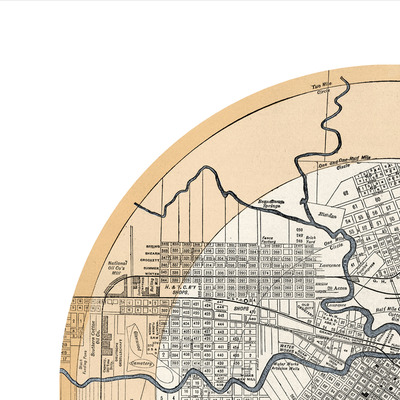 Houston (2) - city poster - city map poster print