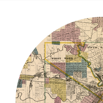 Houston - city poster - city map poster print