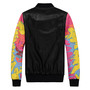 BIGBANG COLORFUL BLACK SYNTHETIC LEATHER BASEBALL SLIM FIT JACKET-1