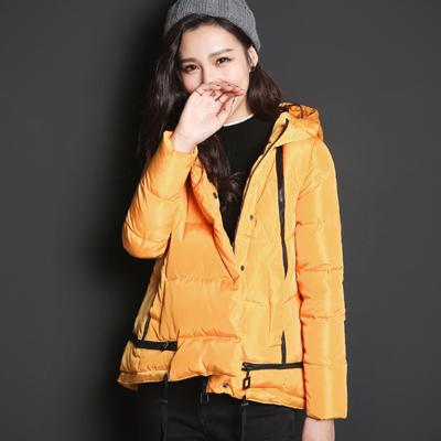 A shaped style othermix thick hooded winter coat with zipper 5mv4092n-2