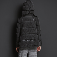 A SHAPED STYLE OTHERMIX THICK HOODED WINTER COAT WITH ZIPPER 5MV4092N-2 - Thumbnail 3