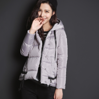 A SHAPED STYLE OTHERMIX THICK HOODED WINTER COAT WITH ZIPPER 5MV4092N-2 - Thumbnail 4