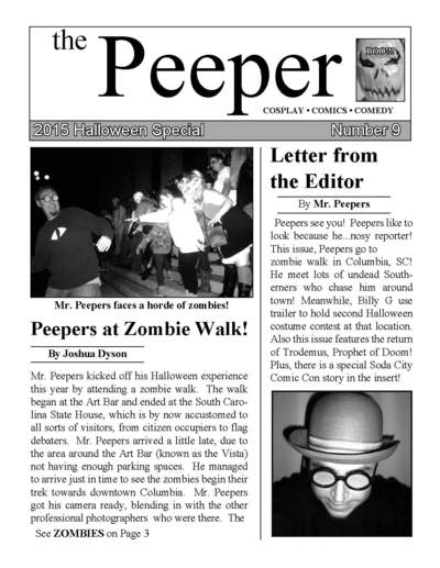 The Peeper #9 Digital PDF Newsletter