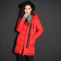 OTHERMIX RED BLACK WHITE HOODED WINTER COAT 5MV4090N-2 - Thumbnail 1