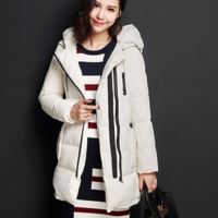 OTHERMIX RED BLACK WHITE HOODED WINTER COAT 5MV4090N-2 - Thumbnail 3