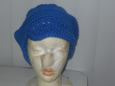 Crochet Big Slouchy Hat with Circle Earrings 2